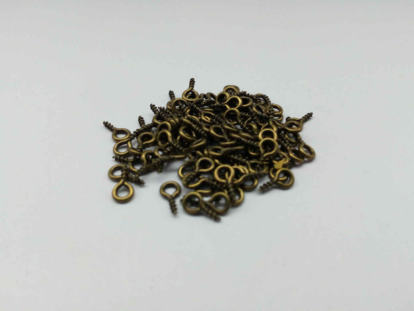 100 Stück kleine mini Schraubösen Ösenschrauben Ringschrauben 8x4mm