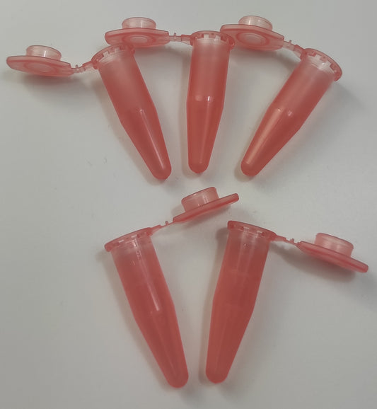 Reaktionsgefäße Vials Zentrifugenröhrchen Globulibehälter 1,5ml rot